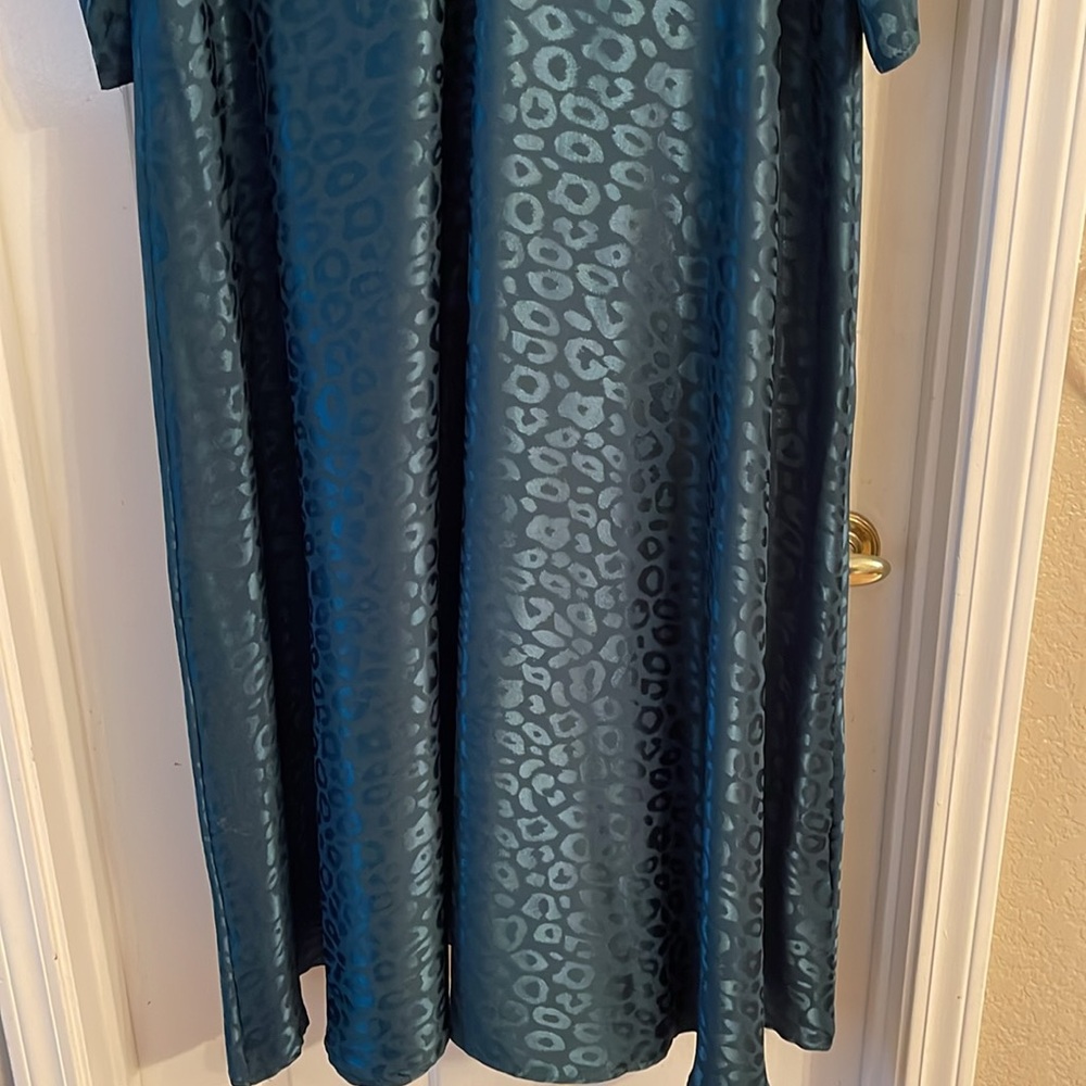 SHEIN dark teal/greenish  Long Sleeve Dress, size 3X - Picture 8 of 14